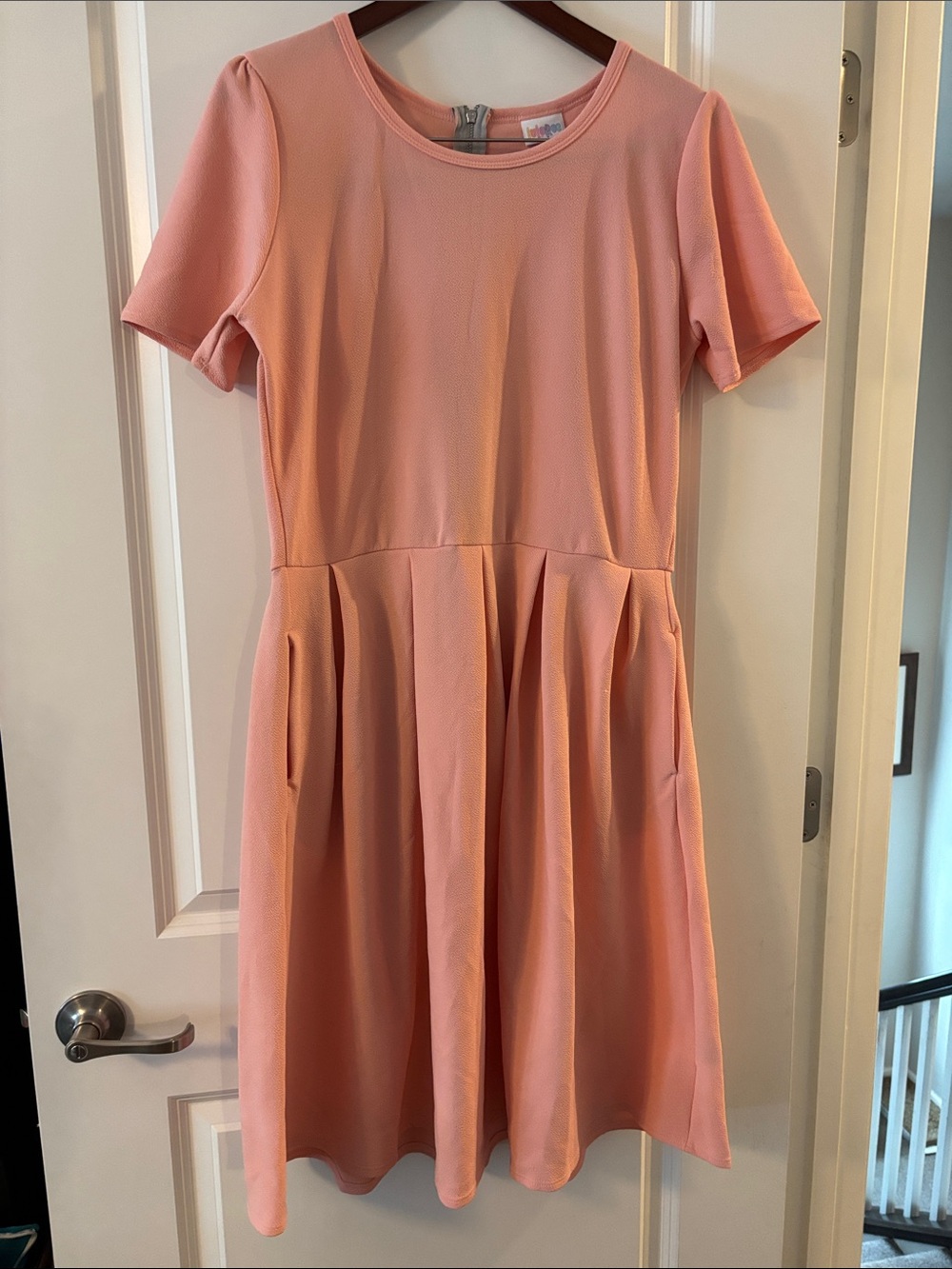 LuLaRoe Pink Amelia Dress